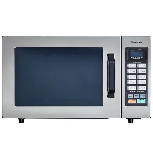 Vista 2 de Panasonic Horno de microondas comercial para encimera con 10 memorias programables y control de pantalla táctil, 1000 W de potencia de cocción