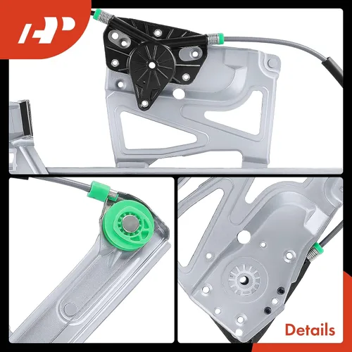 Vista 6 de A-Premium Elevalunas eléctrico lado delantero del conductor, sin motor