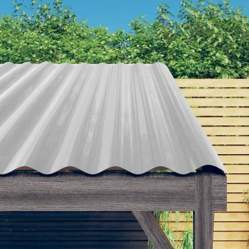 Vista 2 de vidaXL Paneles de techo 12 piezas Acero Galvanizado Plata 23.6" x14.2