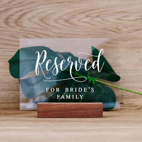 Vista 14 de Letrero de libro de invitados de audio para boda con soporte de madera - 5" x 7" aspecto de cristal transparente, letrero de libro de invitados