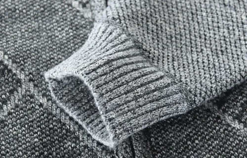 Vista 5 de VtuAOL Suéteres tipo cárdigan para hombre, suéteres casuales con cremallera completa, cárdigan de punto con bolsillos