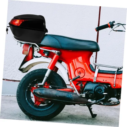 Vista 2 de BESPORTBLE Bolsa de almacenamiento de maletero de cola para scooter fácil instalar material negro de los PP