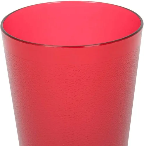 Vista 3 de Vaso de restaurante de 32 onzas (onza), apilables, plástico químico resistente a la rotura, juego de 4 unidades, color rojo