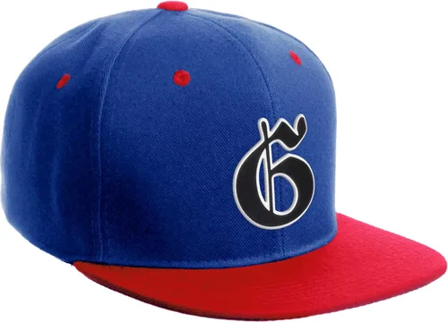 Vista 1682 de Daxton Gorra clásica con visera de billete plano con letras del alfabeto inglés antiguo de la A a la Z