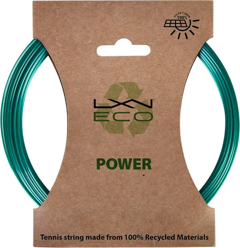Vista 5 de Luxilon Cuerda de tenis Eco Power - Verde azulado, set y carrete de 656.2 ft