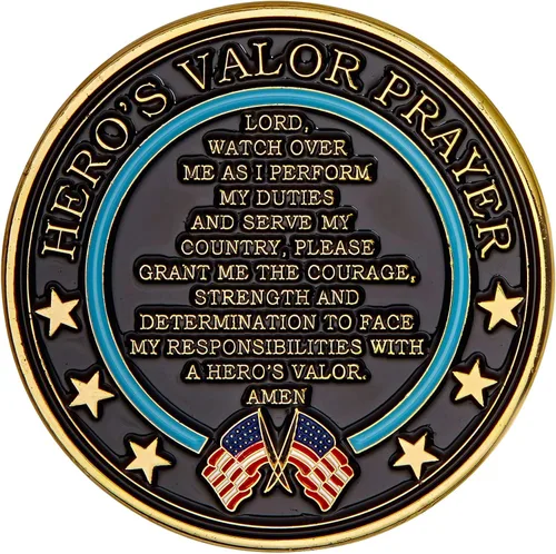 Vista 3 de Hero's Valor Moneda de Desafío de Oración de la Guardia Costera de los Estados Unidos 1-Paquete (Moneda Individual)