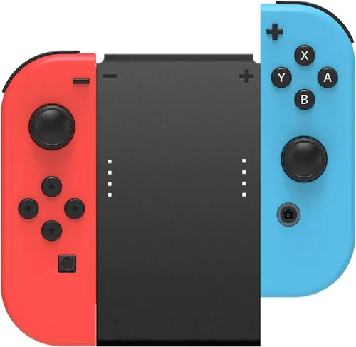 Vista 5 de MENEEA Conector de mango de juego compatible con Nintendo Switch para Joy Con y Switch modelo OLED compatible con Joy Con, mango de gamepad 5 en 1