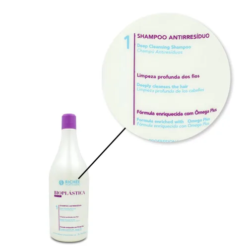Vista 7 de RichÃƒ©e Professional BioplÃƒ¡stica Capilar 2x 33.8 fl oz sin daños a la fibra capilar Alineación del cabello, 33.8 fl.oz.