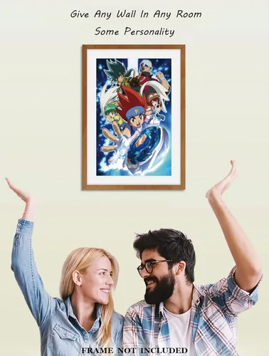 Vista 9 de Christ-EZ Anime Cartoons Beyblade Metal Fusion Cool Wall Decor Art Print Poster para la estética de la habitación - Póster mate sin marco regalo
