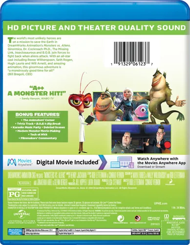 Vista 2 de Monsters vs. Aliens Blu-ray