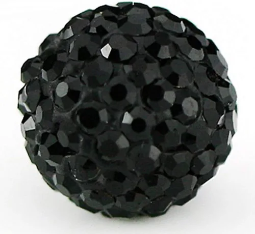 Vista 13 de RUBYCA Pave - Cuentas de arcilla de cristal checo para joyería Shamballa (20 unidades, 0.472 pulgadas, morado claro)