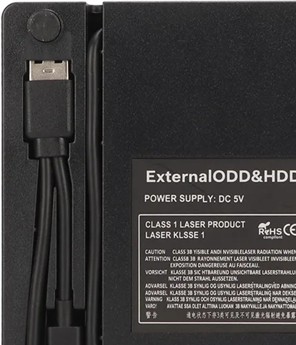 Vista 2 de Pomya Unidad de DVD externa USB 3.0 Protable CD DVD ROM para computadora portátil, USB2.0 USB3.0 Compatible