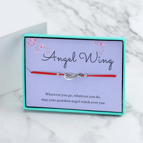 Vista 4 de Pulsera de cuentas de la buena suerte, hecha a mano, cordón rojo, ajustable, para amante del caballo