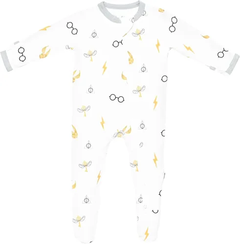 Vista 45 de KYTE BABY Pies unisex con cierre de cremallera, rayón hecho de bambú, 0-24 meses
