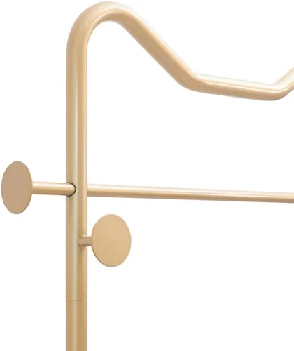 Vista 7 de Perchero de metal con base de mármol, soporte para colgar ropa para dormitorio, perchero de pie, perchero resistente, perchero independiente, dorado