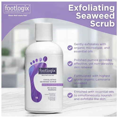 Vista 4 de FOOTLOGIX Exfoliante exfoliante de algas, 8.45 oz