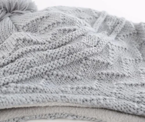 Vista 6 de Connectyle - Gorro de invierno con forro polar para niños y niñas