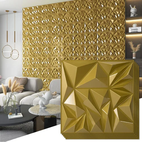 Vista 12 de Art3d Paquete de 33 paneles de pared 3D para decoración de pared interior, paneles de pared modernos con textura de diamante para juegos, sala