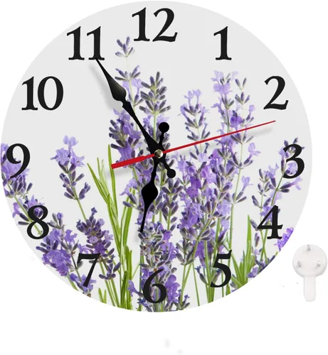 Vista 12 de LOKMU Reloj de pared silencioso sin tictac de 10 pulgadas, reloj redondo decorativo para sala de estar, cocina, hogar, baño, dormitorio, oficina
