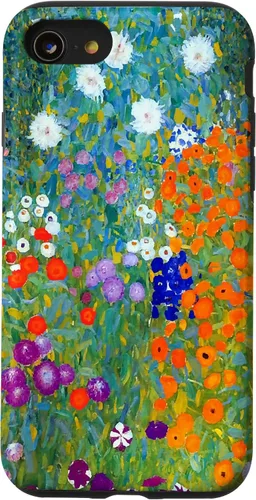 Vista 18 de Funda para iPhone 16 Gustav Klimt Flower Garden
