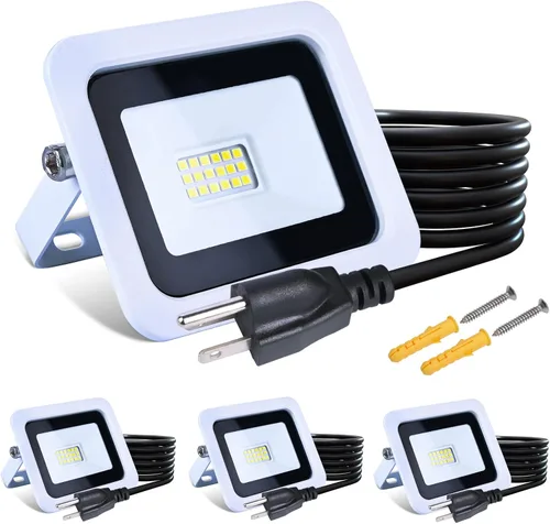 Vista 10 de MIWAT ultrafino al aire libre impermeable de 20W IP68 con enchufe en el cable para las luminarias LED de la pared del jardín