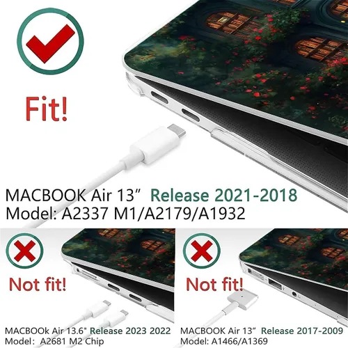 Vista 84 de Funda para computadora MacBook Pro de 13 pulgadas, modelo A1425/A1502, modelo A1425/A1502, diseño de primera calidad, funda rígida para laptop 3D 3D