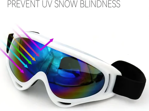 Vista 3 de Gafas de esquí, protección UV, gafas de sol de snowboard, ciclismo, motocicleta, deportes de nieve, accesorios para niños, jóvenes y adultos