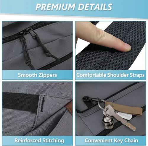 Vista 5 de Mochila escolar para niños, mochila de viaje ligera resistente al agua, Gris oscuro