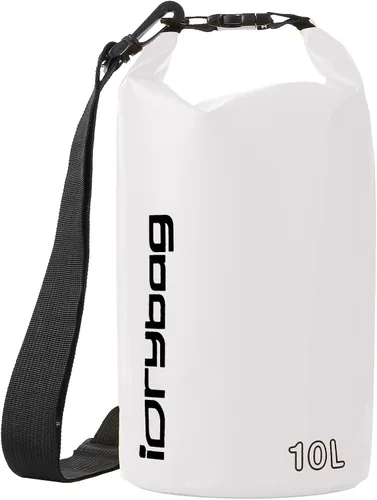 Vista 19 de IDRYBAG Bolsa seca para kayak impermeable 2L/5L/10L/15L/20L, pequeña bolsa impermeable para navegación