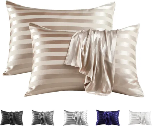 Vista 176 de MR&HM - Funda de almohada de satén