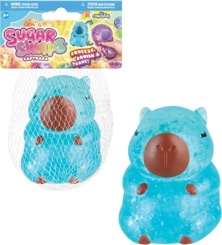 Vista 5 de ORB Curiosities Sparklee Capybara Squishy Toy Mega Paquete de 3 – Lindos, Brillantes y Suaves Squishies de Capibara para Apretar y Aplastar