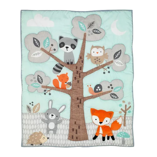Vista 6 de Bedtime Originals Woodland Friends - Juego de cama para cuna, 3 piezas, multicolor