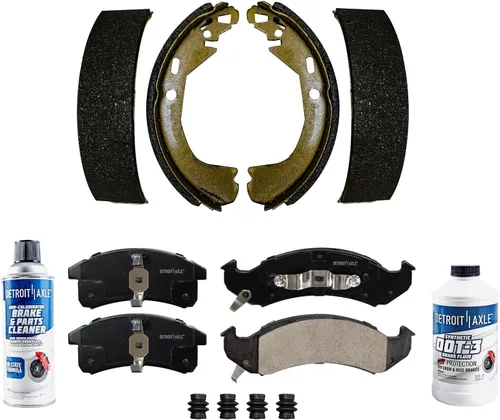 Vista 13 de Detroit Axle - Rotores de disco delantero Reemplazo de pinza de freno izquierda para Chevy GMC Express Silverado Sierra Savana 2500 3500