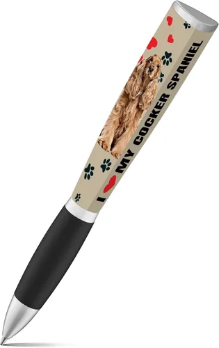 Vista 11 de I Love My Dog Bolígrafo Ballpoint para Cachorros (1 Bolígrafo, 3 Lados) Regalos para Mamá de Perro, Cumpleaños de Perro Bolígrafos Lindos