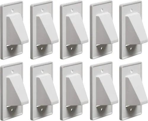 Vista 4 de Arlington, placa de pared para cables, empotrada, puede pintarse, CE1BL-1