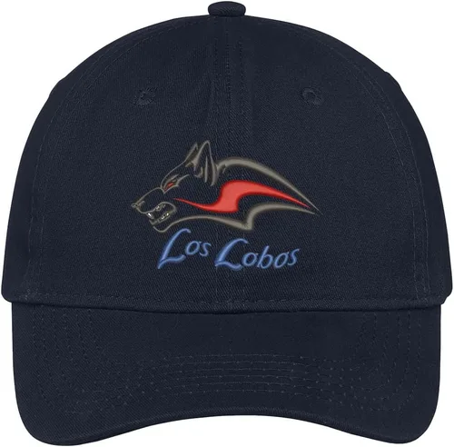 Vista 3 de Tienda de ropa de moda Los Lobos bordado corona suave 100% algodón cepillado Cap