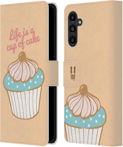 Vista 293 de Head Case Designs Assortment Cupcakes Happiness Leather Wallet Case Compatible with Samsung Galaxy A07 4G Surtido