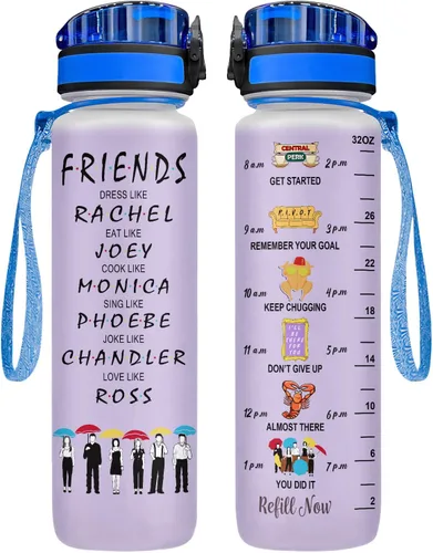 Vista 29 de 34HD Axolotl - Botella de agua de 32 onzas, bonita botella motivacional para mujer, botella de gimnasio con marcador de tiempo, regalo