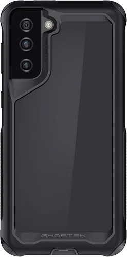 Vista 111 de Ghostek Atomic - Funda delgada para Galaxy Z Flip 4, parte trasera de aramida con parachoques de aluminio rojo, funda protectora de doble capa a
