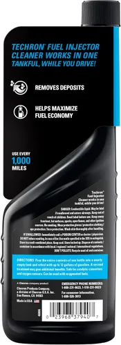 Vista 2 de Chevron Techron - Limpiador de inyector de combustible, 12 onzas, paquete de 1