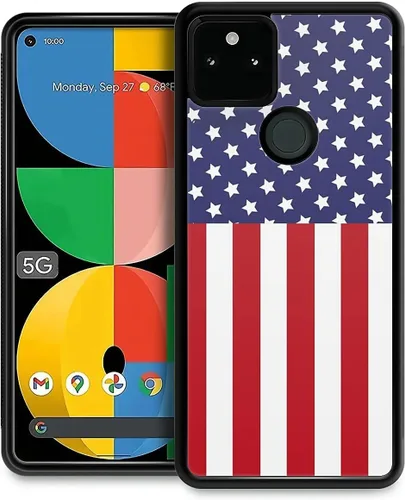 Vista 100 de Compatible con Google Pixel 4A 5G Mobile Case Creative Acrylic Panel trasero Silicona Protección Grip especialmente diseñado para Google Pixel 4A 5G