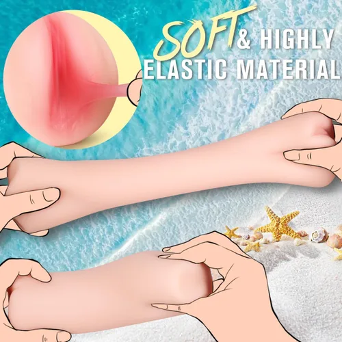Vista 4 de Paquete de 3 juguetes sexuales coños de bolsillo para hombres, masturbadores masculinos, muñecas sexuales – Coño de bolsillo realista de boca
