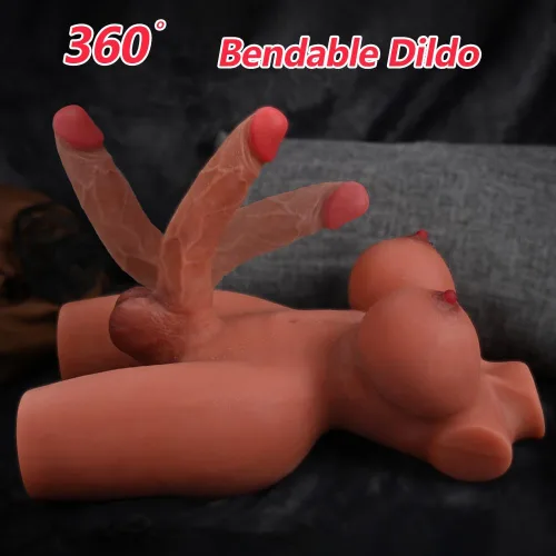 Vista 5 de ferch Muñeca sexual con consolador realista de 7.2 pulgadas para sexo de mujeres, masturbador masculino con pechos grandes, ano para masturbación