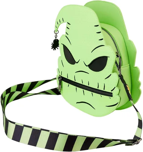 Vista 4 de Pesadilla antes de Navidad Oogie Boogie Glow Cross Body Bag, Verde