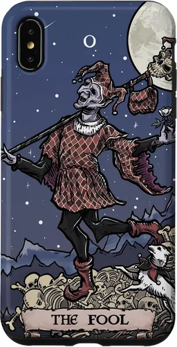 Vista 11 de The Fool Tarot Card Halloween Court Jester Spooky Gothic Case for iPhone 17