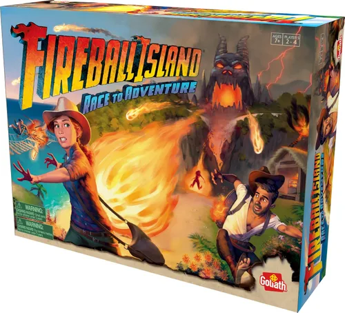 Vista 5 de Goliath Fireball Island Juego de mesa - Tablero de juego único y componentes, 2-4 jugadores a partir de 7 años