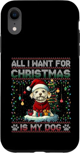 Vista 25 de Maltese Christmas Tree Lights Decorations Dog Lover Xmas Case for iPhone 17