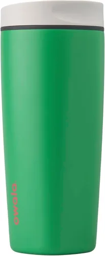 Vista 43 de Owala SmoothSip Slider - Vaso de café aislado de acero inoxidable, reutilizable, taza de café helado, taza de viaje para café caliente, sin BPA, 12