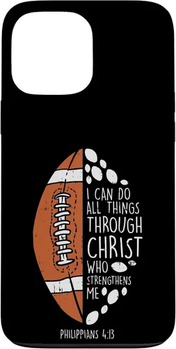Vista 23 de Funda de regalo para iPhone 16 American Football I can do things Bible God Jesus
