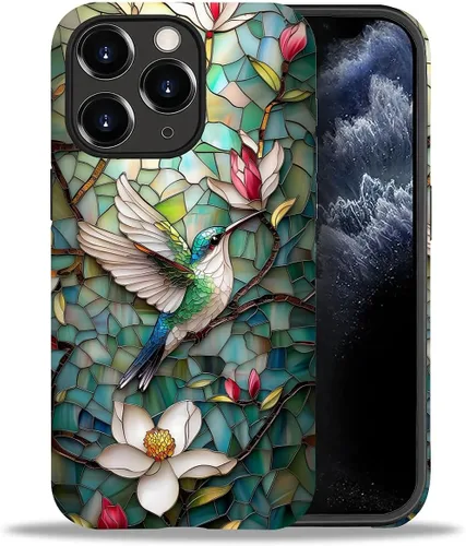 Vista 117 de DAIZAG Funda compatible con iPhone 11, hermoso color arena, patrón completo, carcasa rígida híbrida de plástico TPU + funda de protección
